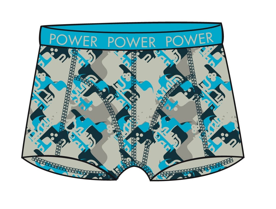 Blue Camo Pattern Boxers
